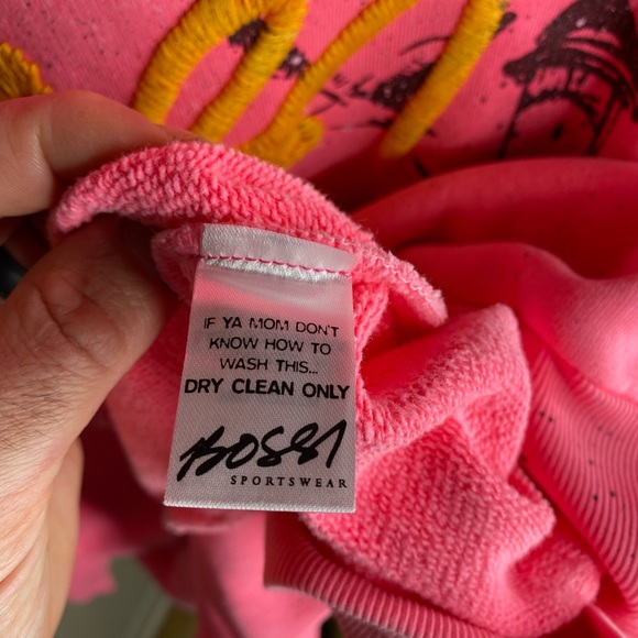 Bossi Hoodie Pink Size Medium - Picture 4 of 5